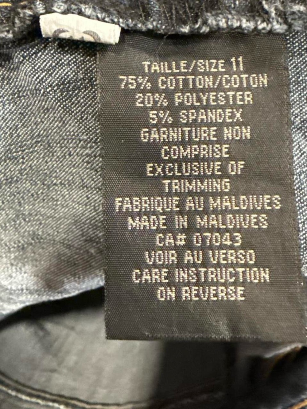 Y2K Angels Faded Bondage Cargo Short Denim Skirt - Picture 4 of 4
